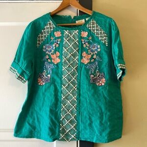 Anthropologie Maeve Perennial blouse 12